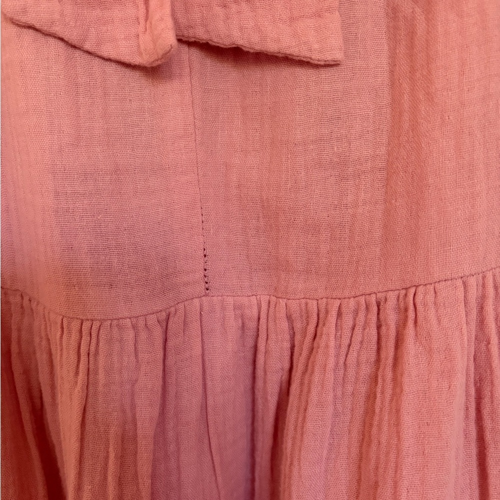 Jillian Harris x Joe Fresh Tiered Rose Pink Midi Dress - Picture 3 of 5
